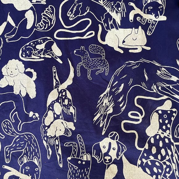 NWOT Nooworks chore coat blue dogs print - Picture 5 of 5